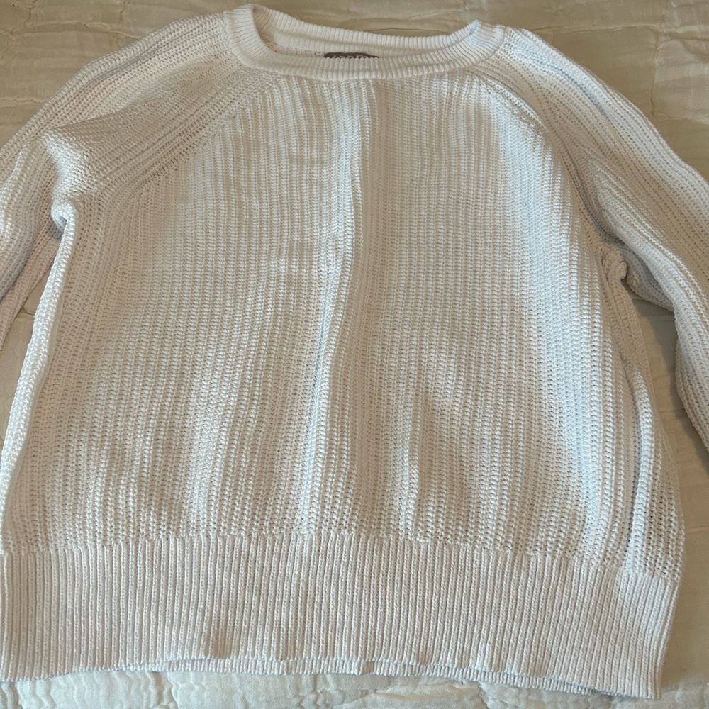 J. Crew Cream Crewneck Sweater
